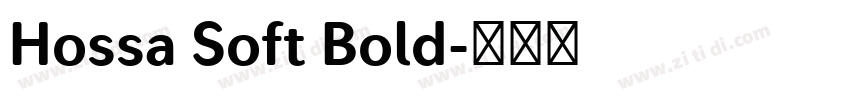 Hossa Soft Bold字体转换
